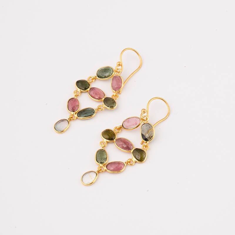 Orecchini Zambia Ed. Tormaline multicolori limitate