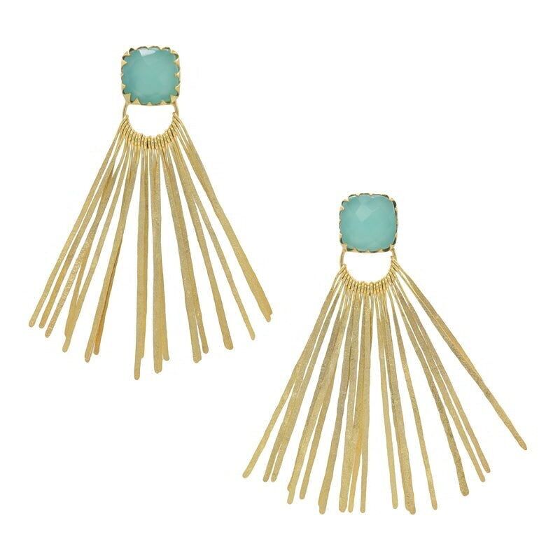 Loreto Grüne Wasserohrringe