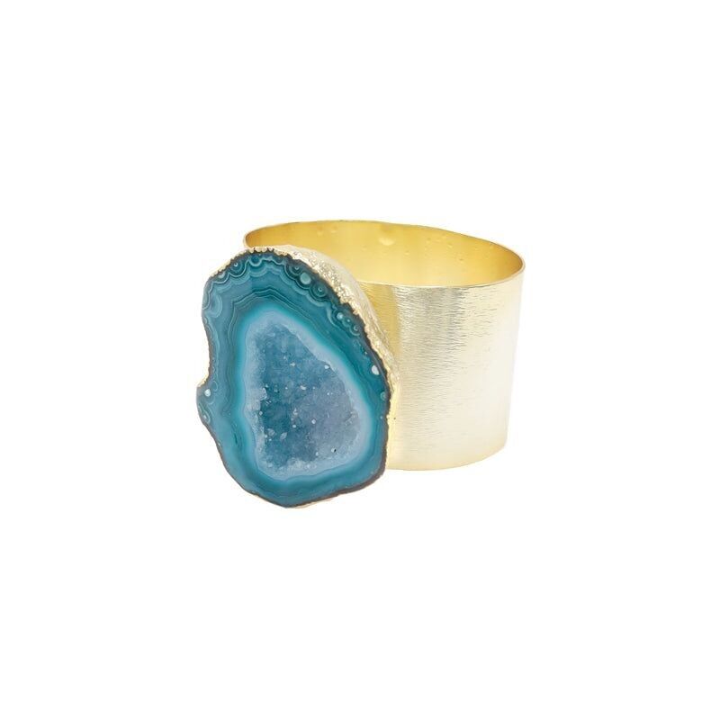 Loira Geode Green Napkin Holder