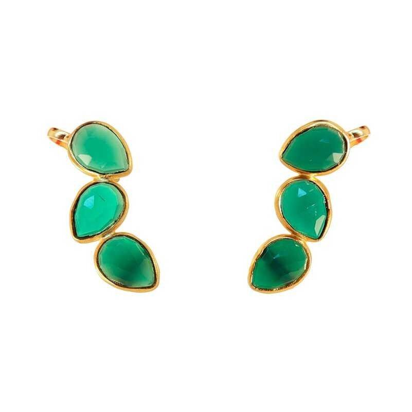 Orecchini da arrampicata Judit verdi