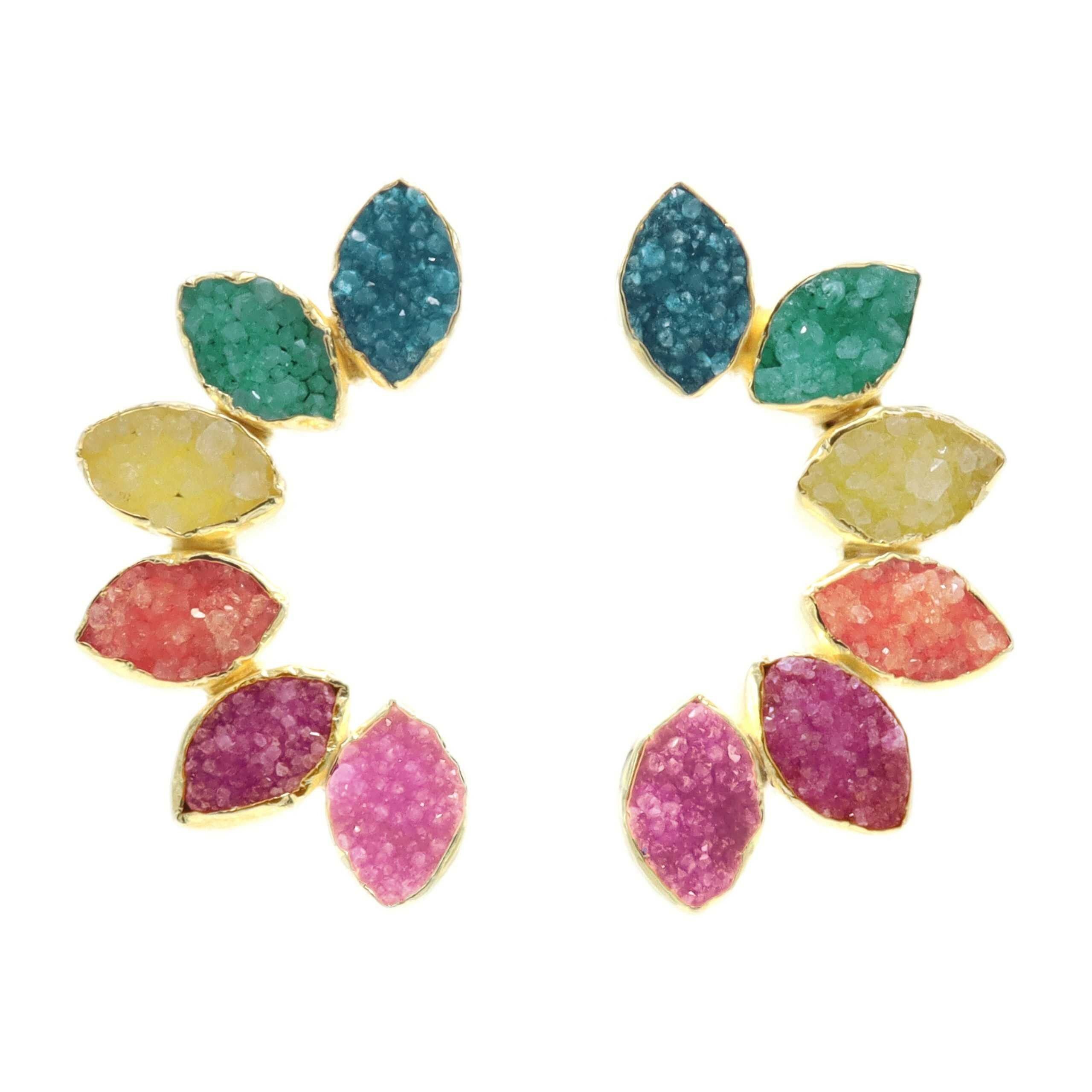 Boreale mehrfarbige tropische Ohrringe