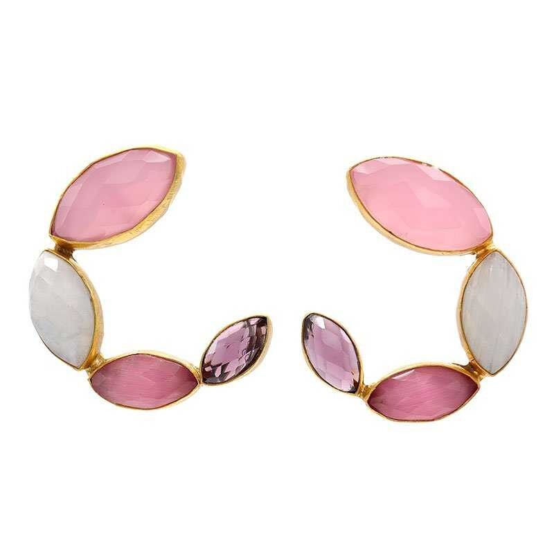 Orecchini Ningyo rosa