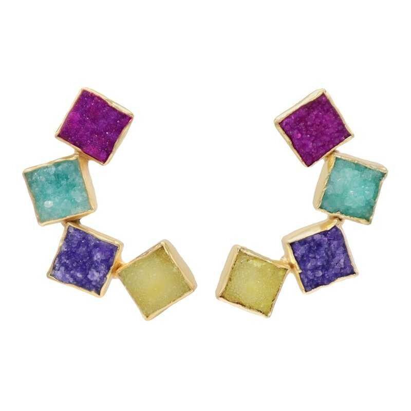 Kyoto Mehrfarbige tropische Ohrringe