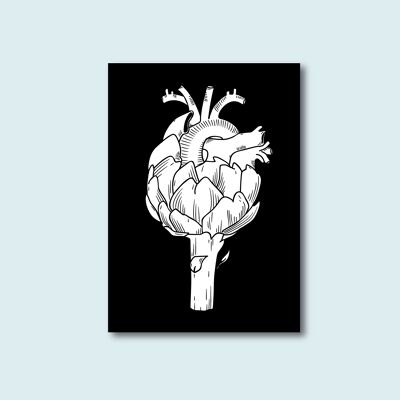 Postal - Corazón de alcachofa