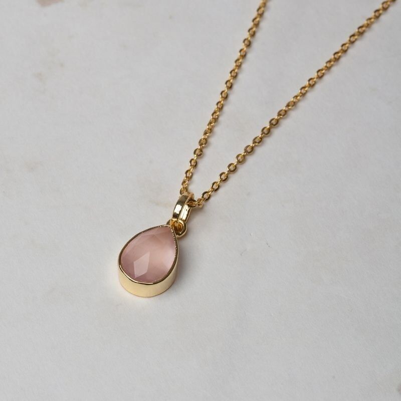 Hellrosa polierte Cimacio-Anhänger