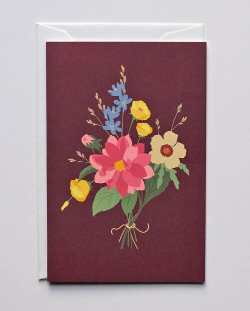 Grußkarte Bunch Of Flowers, mit Umschlag