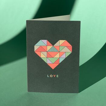 Carte de voeux Love, avec enveloppe 3
