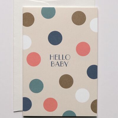 Grußkarte Polka Dots, mit Umschlag