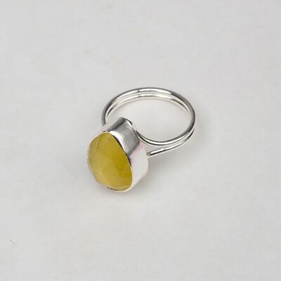 Bague Caveto polie en argent jaune
