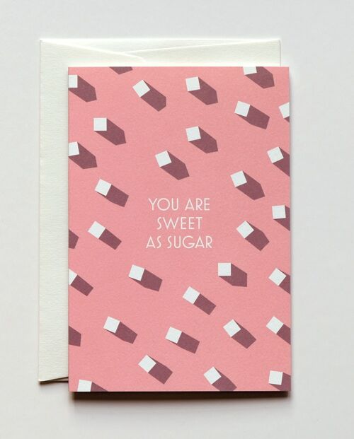 Grußkarte Sugar, mit Umschlag