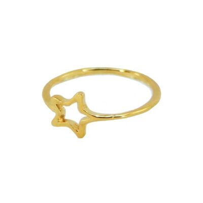 Bague en or étoile minimale taille 11-12