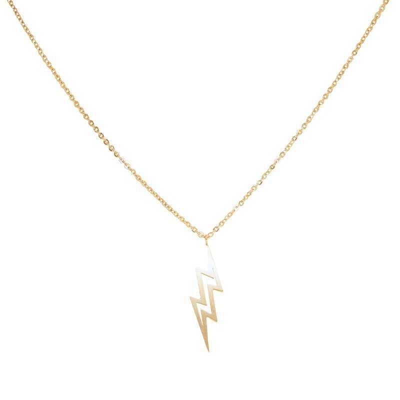 Minimaler goldener Blitzanhänger