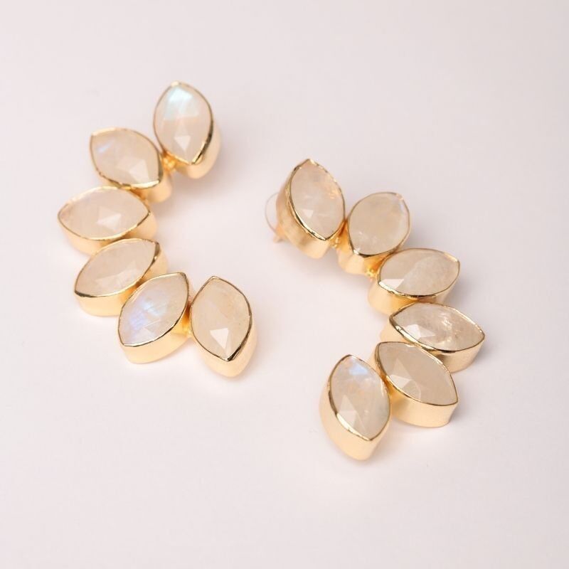 Orecchini Ed. Boreale. Pietra di luna limitata