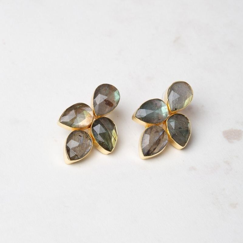 Mairea Ed. Ohrringe. Limitierter Labradorit