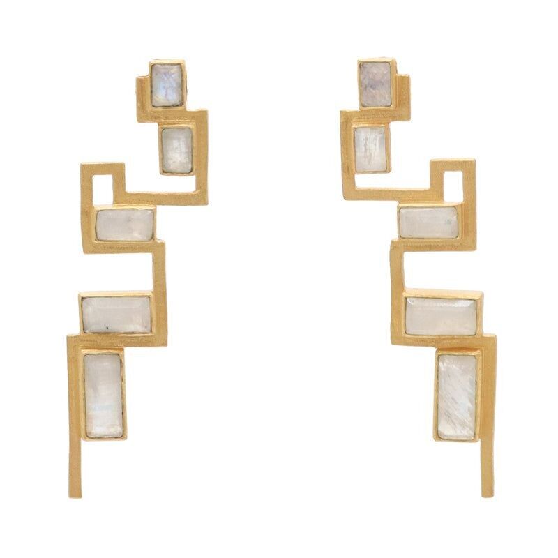 Planetizen Mondstein Ohrringe