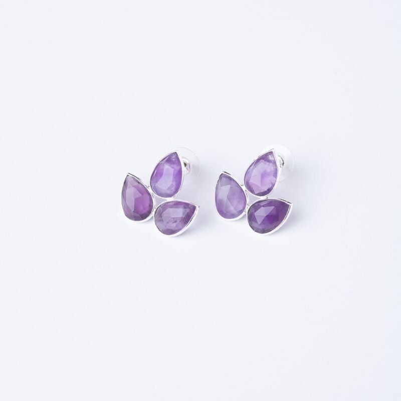 Orecchini Yoga Big Ed. Ametista viola argento limitata