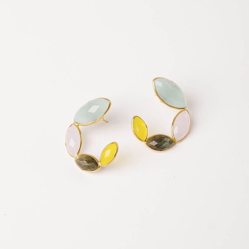 Ningyo Ed Ohrringe. Limitiertes Mehrfarben-Delicate