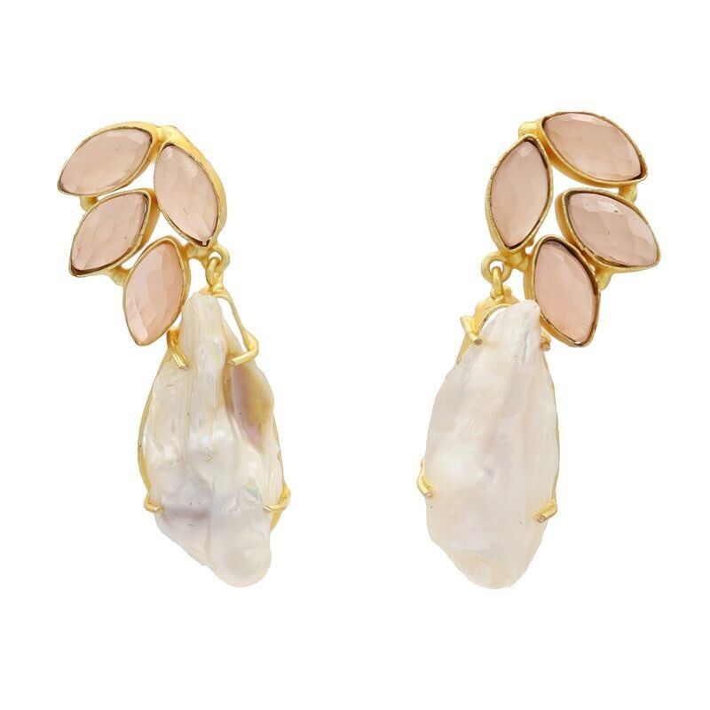 Boucles d'oreilles Arista rose clair