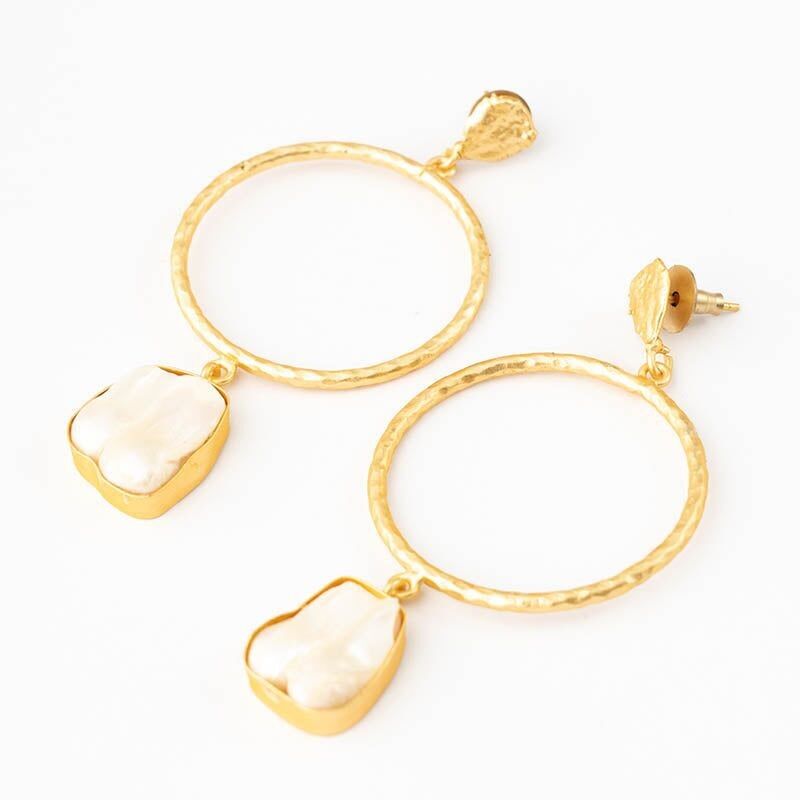 Perlen-Pula-Ohrringe