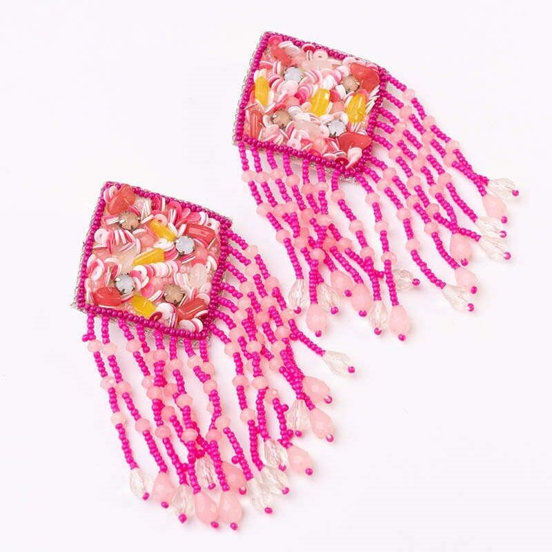 Rosa Sentinel-Ohrringe