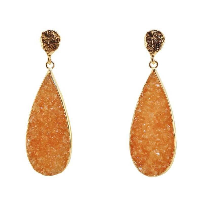 Orecchini Chloe morbidi arancioni