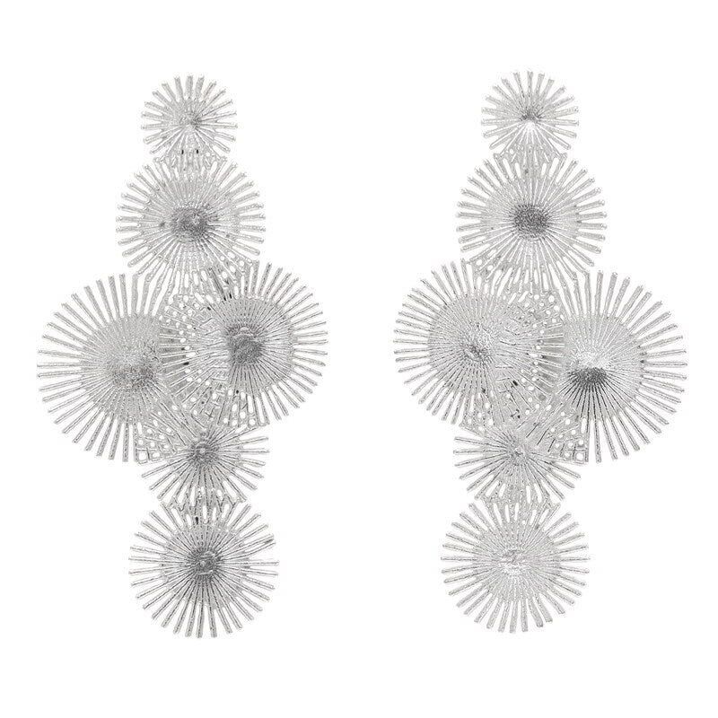 Lavendel-Silberohrringe