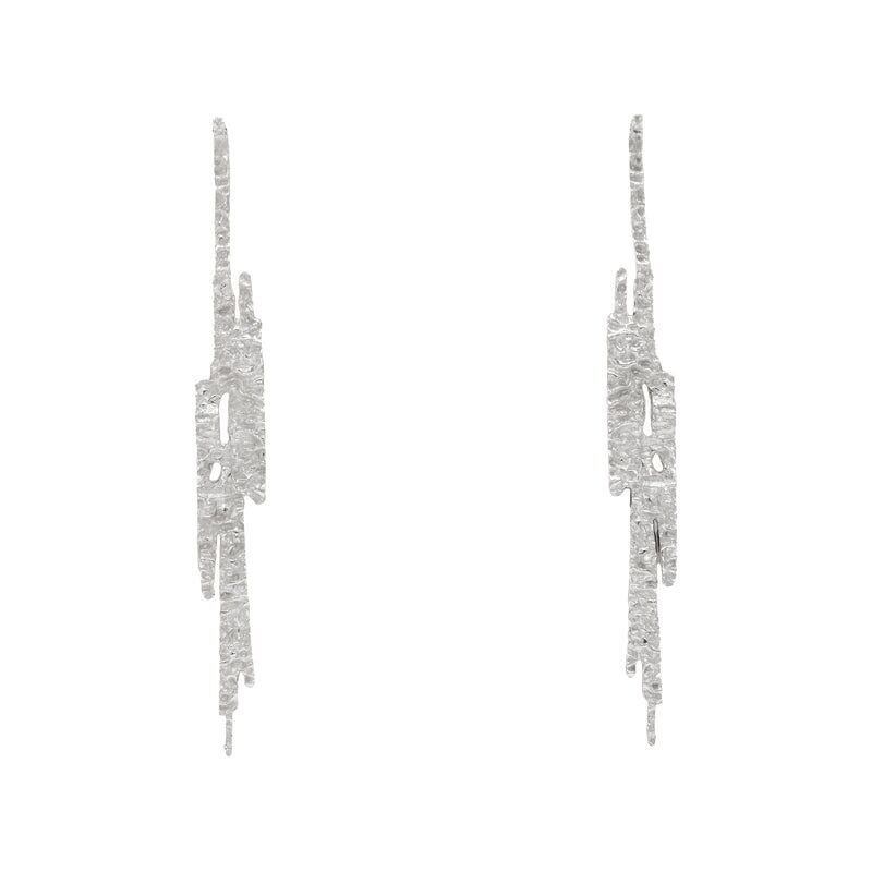 Orecchini in argento muschio