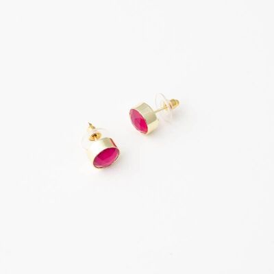 Boucles d'oreilles Ed femme. Fuschia limité