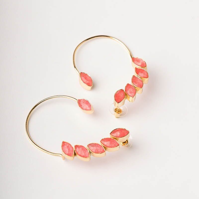 Orecchini Earcuff Cometa Ed. Rosa corallo limitato