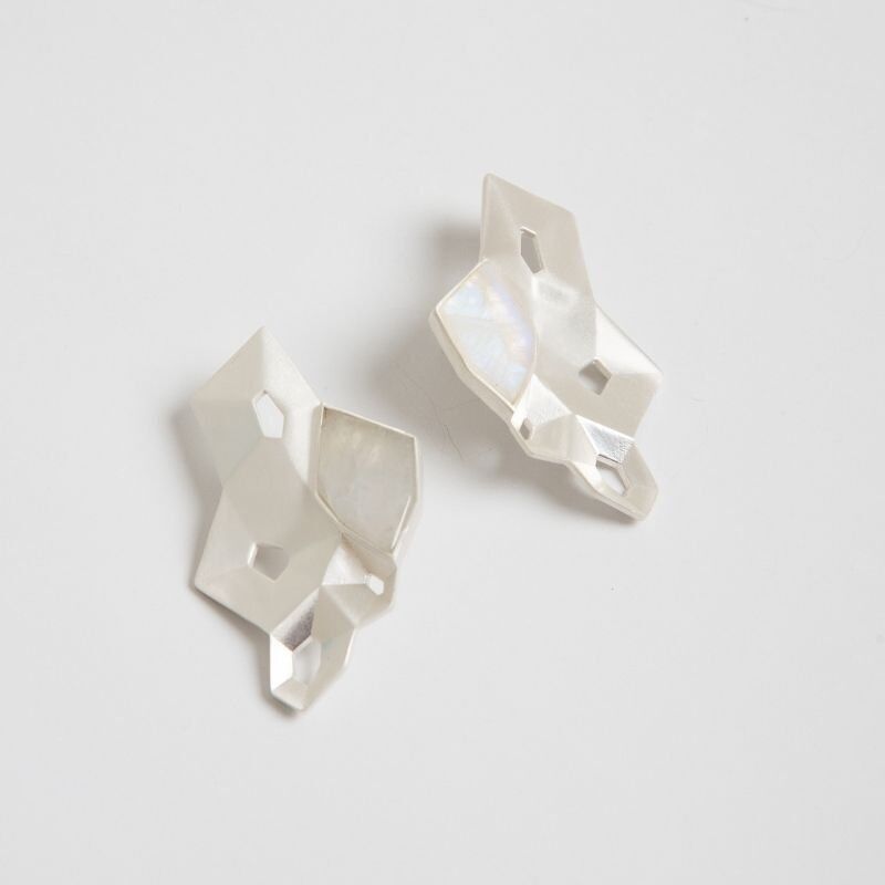 Orecchini Prisma Ed. Pietra di luna d'argento limitata