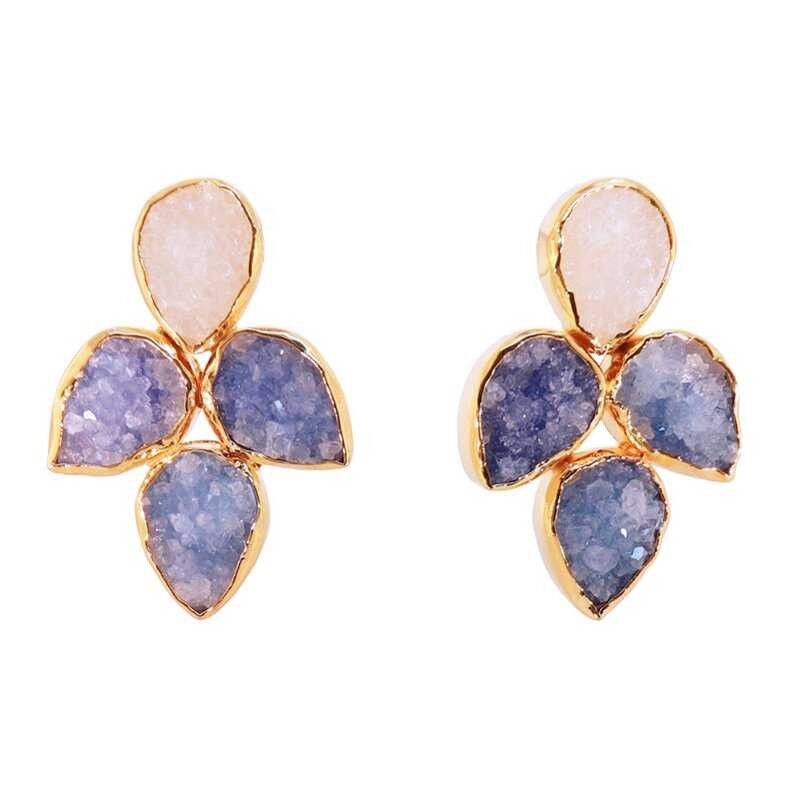 Orecchini Mairea bianchi e blu