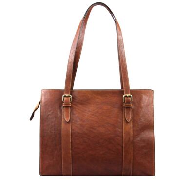 Sac Lady en cuir 40 cm. longueur x 30 cm. la taille