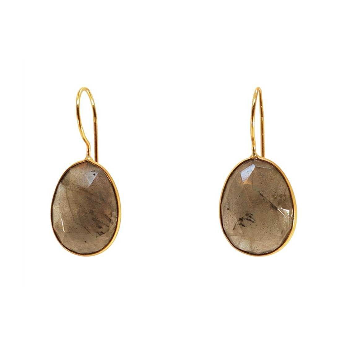 Orecchini in labradorite nuvola