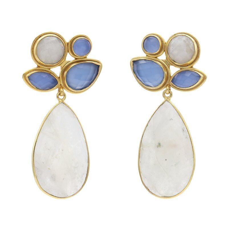 Orecchini Paraiso Azzurri e Pietra di Luna