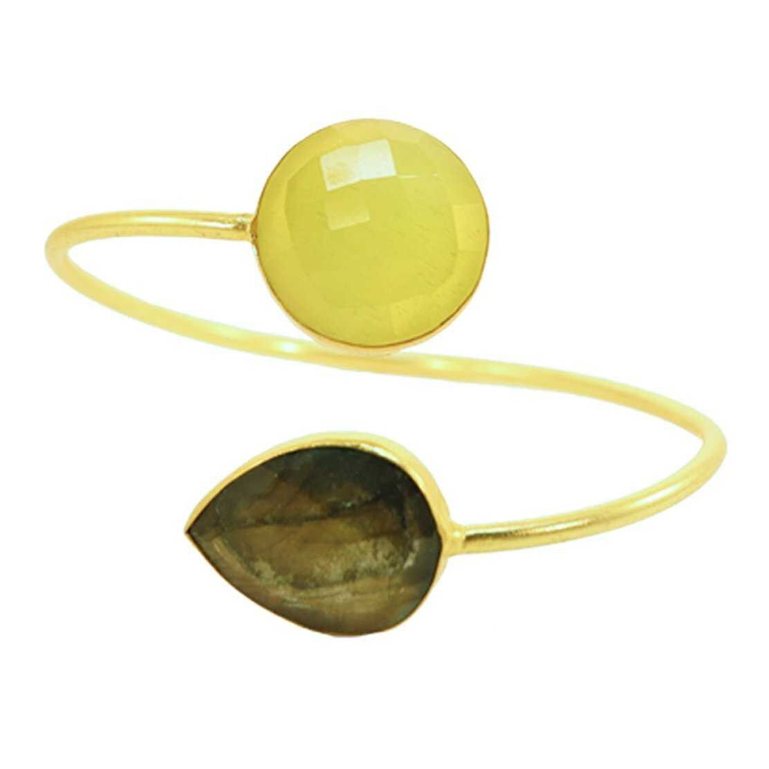 Armband aus CG-Gelb und Labradorit