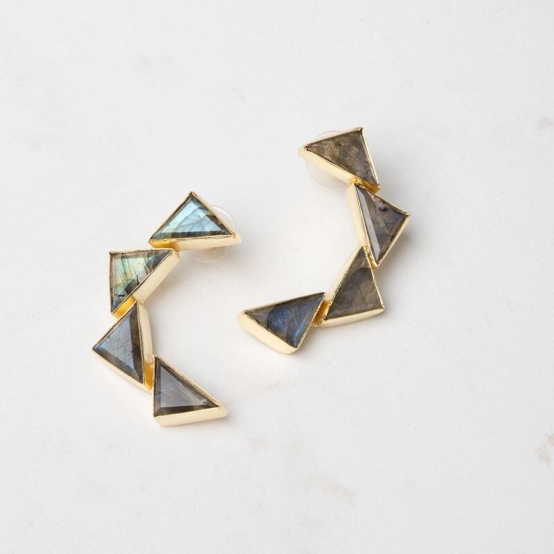 Orecchini Okiya Ed. Labradorite limitata