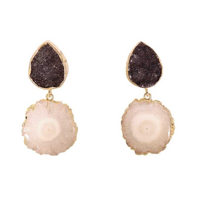 Orecchini Malin in bianco e nero