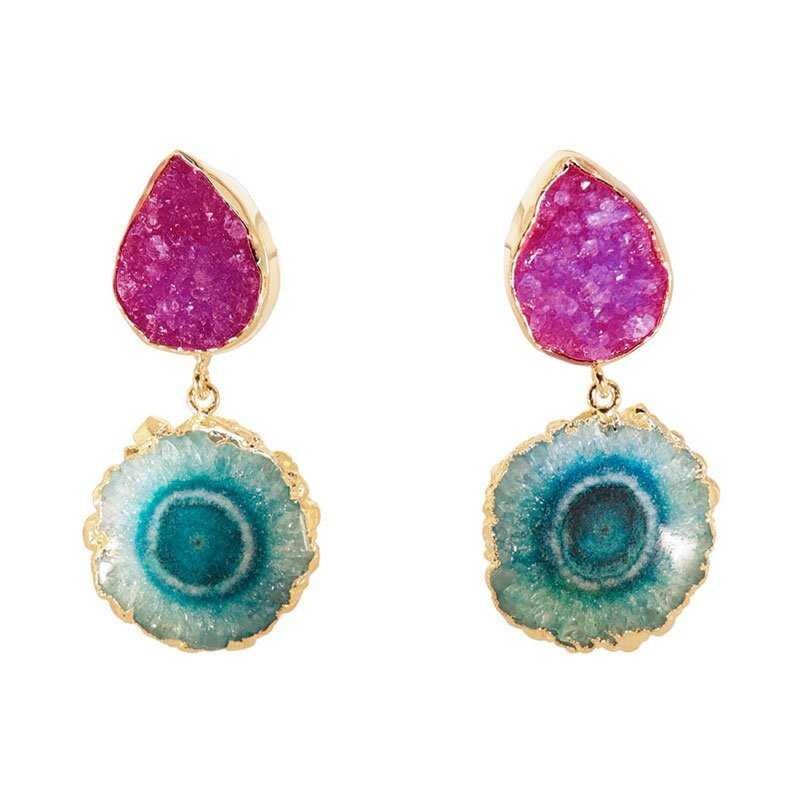 Orecchini Malin Fucsia e Turchese