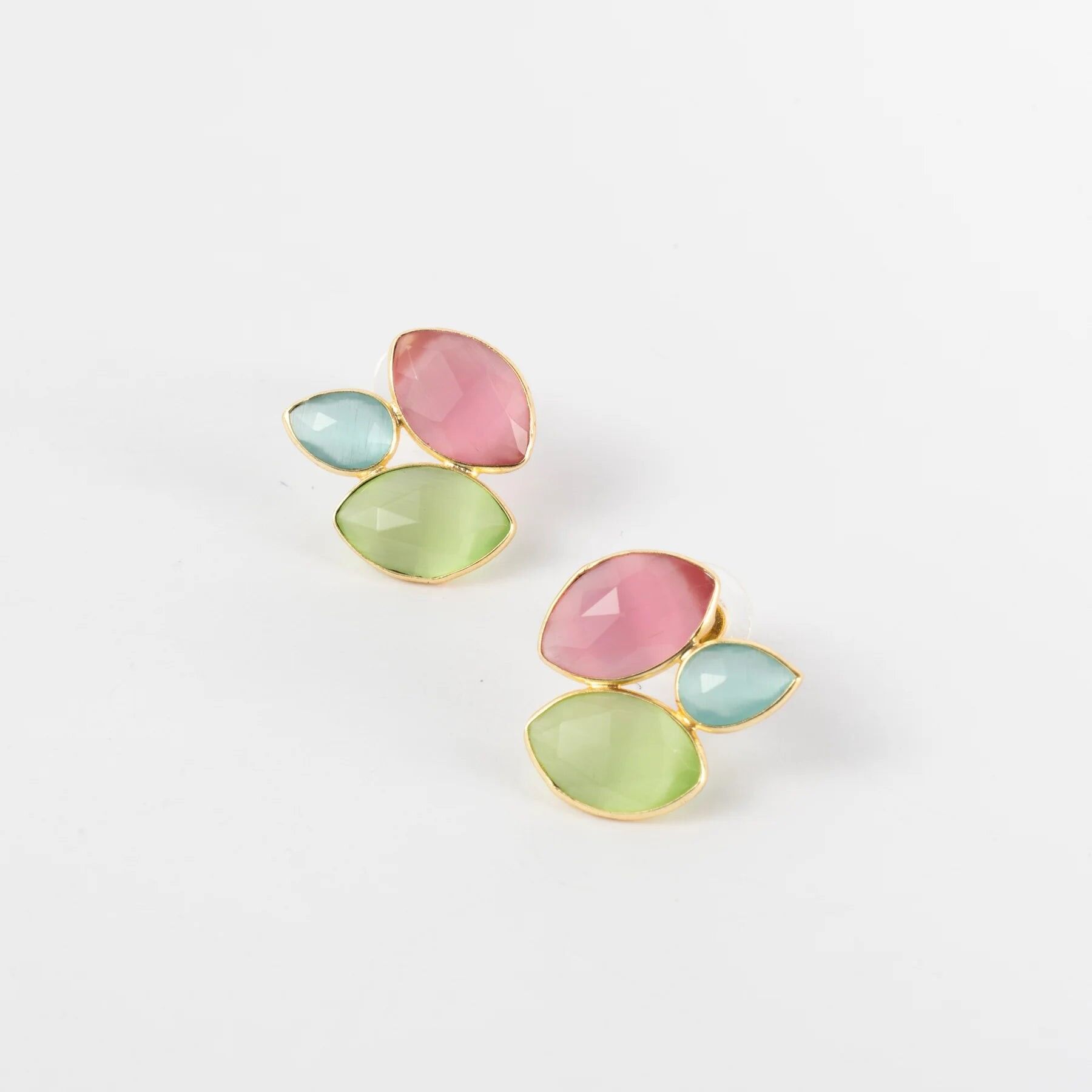 Eritia Ed Ohrringe. Limitiert in Dunkelrosa, Hellgrün und Blau