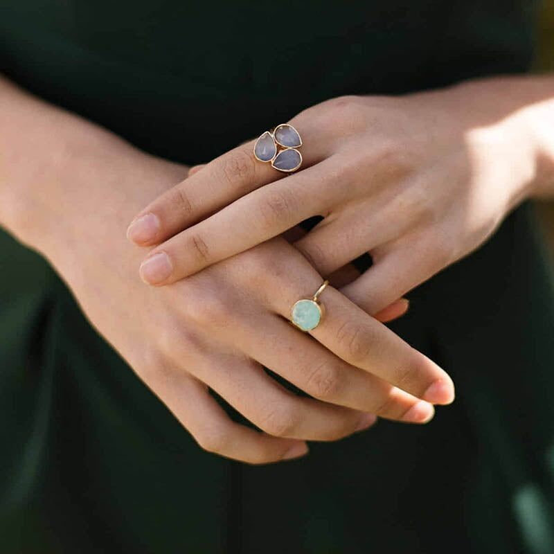 Eiffelring Ed. Limitiertes blau poliertes Silber