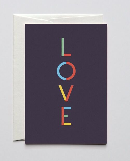 Grußkarte Lucky Letters Love, mit Umschlag