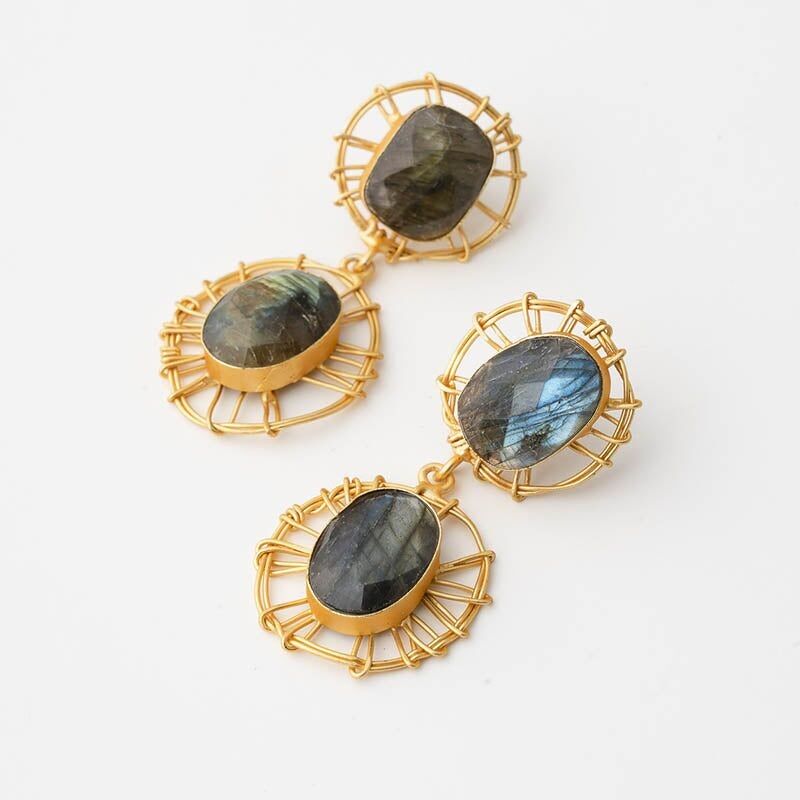 Orecchini Ed Nest. Labradorite limitata