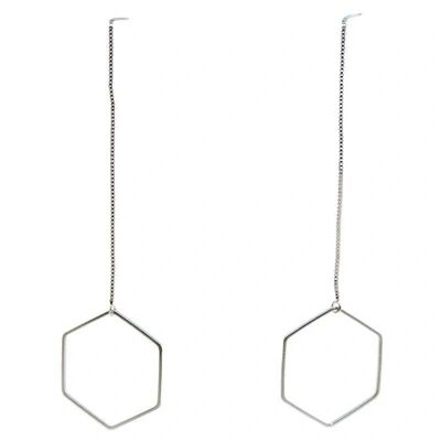 Boucles d'oreilles Séléné minimales 925