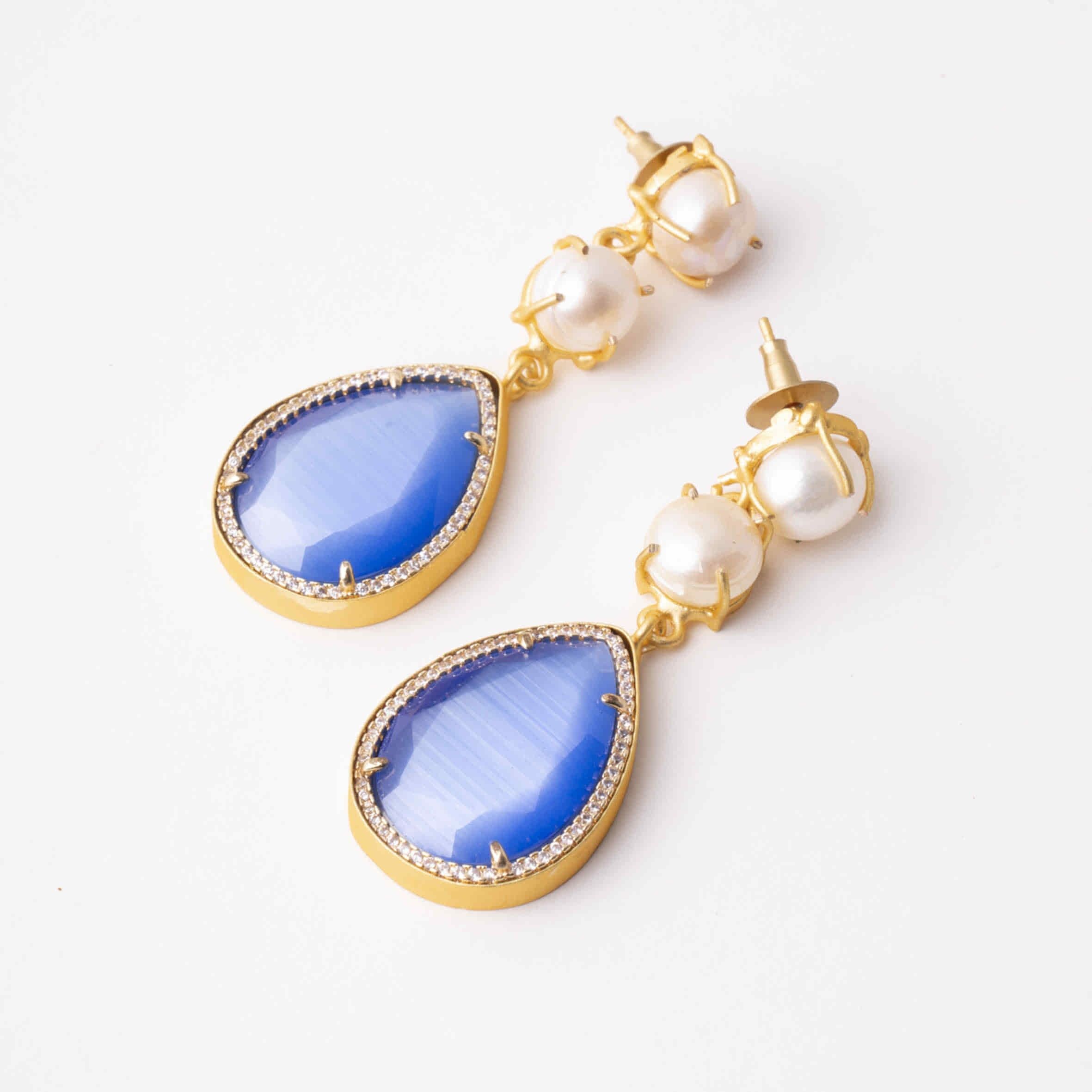 Orecchini Cicerone Zc Ed. Perle e blu limitati