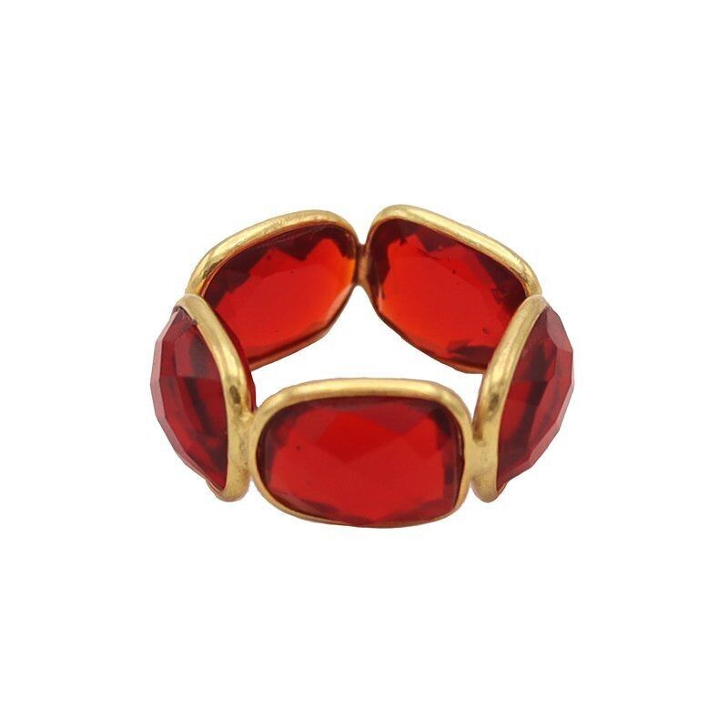 Anello oversize rosso