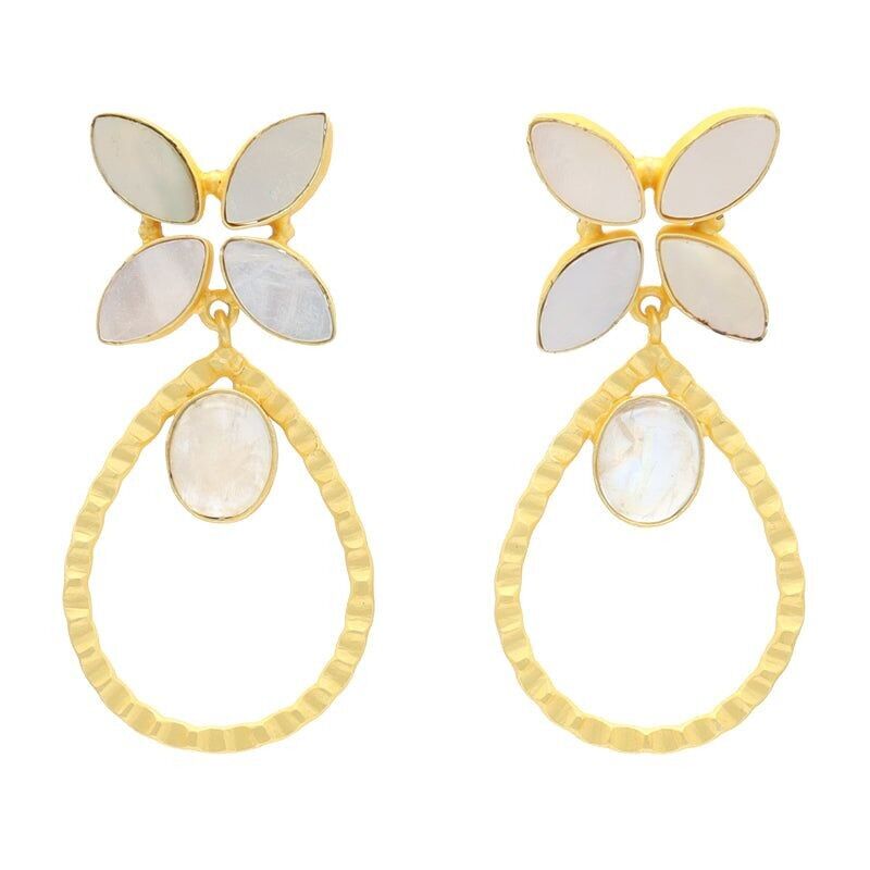 Orecchini in pietra di luna Sirene