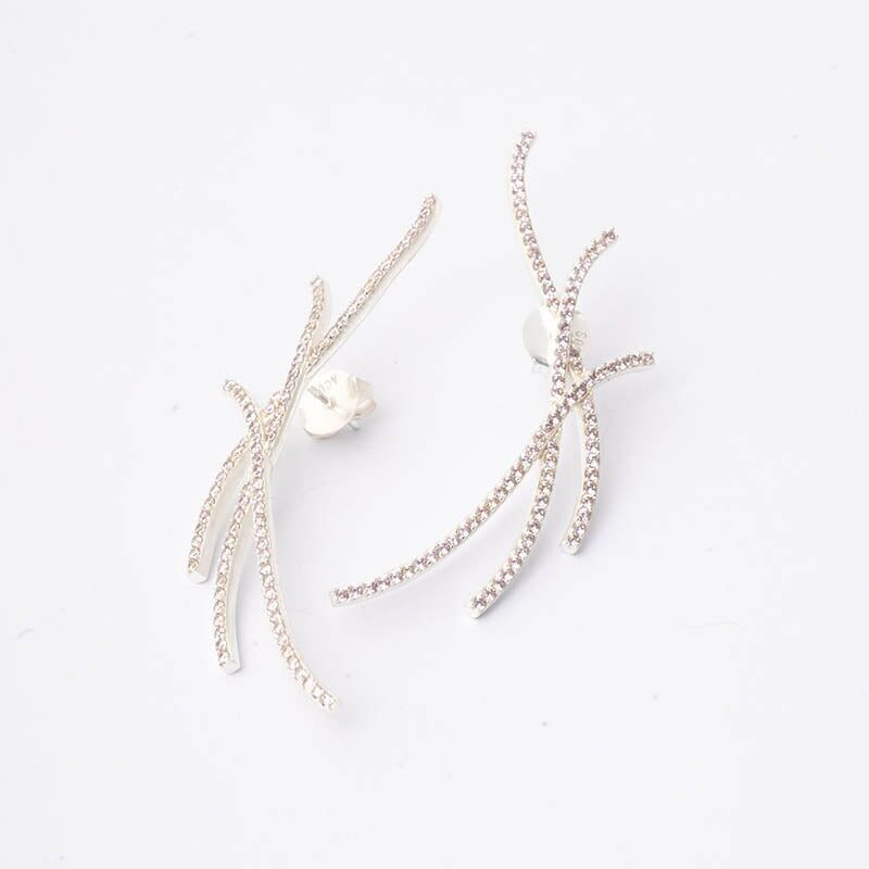 Orecchini in argento Angelina ed. Rosa limitato