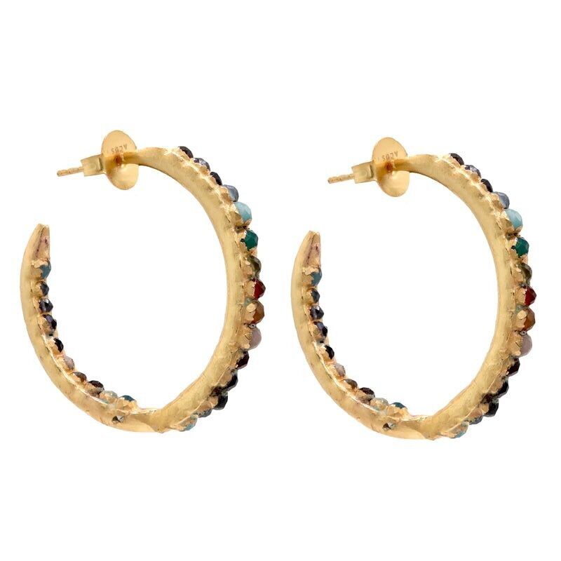 Orecchini a cerchio Camila multicolori