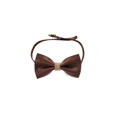 Brown cappuccino bow tie.