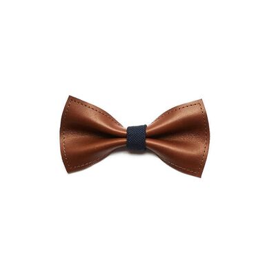 Medium brown with blue bow tie.